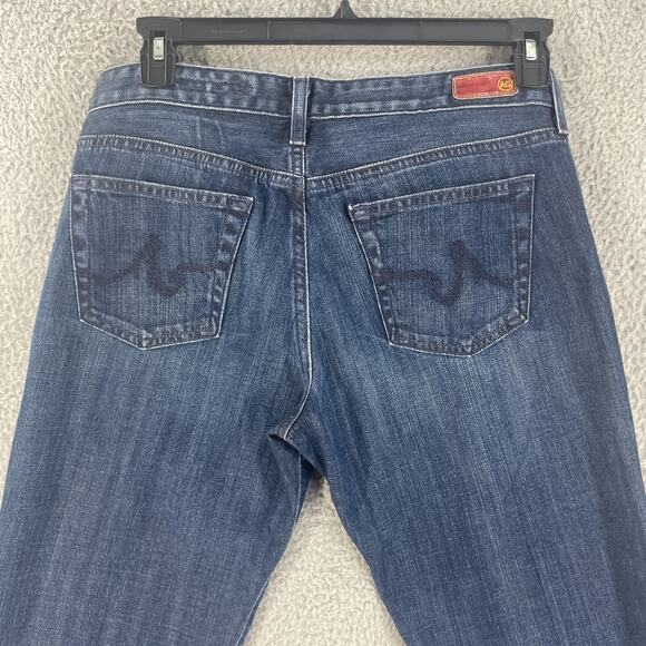 AG Adriano Goldschmied Jeans Womens 32 R Blue The Club Flare Denim Made USA - Picture 12 of 16